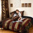 thumbnail image 4 of Manfei Rustic US Flag King Size Comforter Sets, Contemporary Art Camo Comforters King Size, Coyote Brown, Black Reversible, 3pcs, 1 Comforter and 2 Pillowcases, 4 of 7