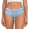 thumbnail image 1 of Fotbe French Bulldog Head Calzones Estampados para Mujer – Ropa Interior de Algodón, Cómoda, Suave y Elástica-XX-Large, 1 of 6