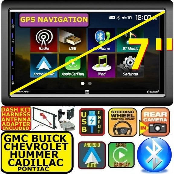 GM CAR-TRUCK-VAN-SUV GPS NAVIGATION SYSTEM APPLE CARPLAY BLUETOOTH USB PACKAGE