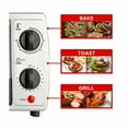 thumbnail image 4 of Brentwood Appliances TS-345B Stainless Steel 4 Slice Toaster Oven - Black, Silver, 4 of 5