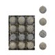 thumbnail image 2 of Bola Decorativa De Terciopelo Paquete De 12 Bolas Navideñas De 8cm Para Árbol De Navidad, De Terciopelo Burdeos, Con Cuerda Para Colgar, Irrompibles, Color Gris Rkxzt, 2 of 8
