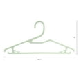 thumbnail image 2 of Unique Bargains Plastic Hangers with Non-Slip Hook 30 Packs Green, 2 of 6