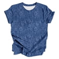 thumbnail image 4 of MEICHEN Womens Casual Short Sleeve Tops Neck T Shirts Summer Loose Fit Daily Wear Blouse for Women, 4 of 4