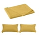 thumbnail image 2 of Set de hojas de color liso de 3 piezas | Poliéster suave | Lavables duraderos | Incluye 1 sábana (150x230cm) y 2 fundas de almohada (74x48cm) | Múltiples colores | Resistente al desvanecimiento, 2 of 6