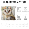 thumbnail image 5 of Throw Pillow Covers Animal with Flower Wreath Cotton Linen Square Home Decorative Throw Pillow Case Cushion Covers, 5 of 5