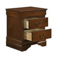 thumbnail image 5 of GZXS Classic Cherry Wood Nightstand with 2 Drawers for Bedroom Living Room, 5 of 8