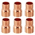 thumbnail image 1 of Unique Bargains Réducteur de Cuivre 15mm à 12.7mm ID, 6 Pcs Raccord de Raccord de Tube de Pression Adaptateur, 1 of 5