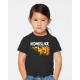 thumbnail image 2 of Wild Bobby Homeslice Funny Cute Pepperoni Cheese Pizza Slice Toddler Crew Graphic T-Shirt, 2 of 6