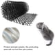 thumbnail image 3 of Apuakthei GDRHVFD | Alfombra antigatos de jardín con púas 200*28*1,8 cm con 10 estacas de metal, negro, 3 of 5