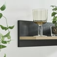 thumbnail image 4 of Danya B. Repose Display Photo Ledge Shelf Set of 2 - Black Back/Chestnut Shelf, 4 of 11