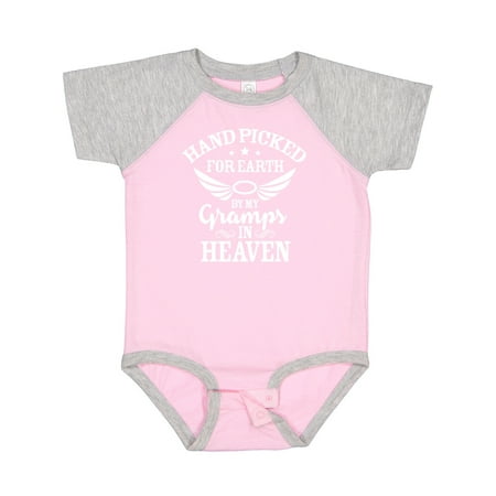 

Inktastic Handpicked for Earth by My Gramps in Heaven with Angel Wings Gift Baby Boy or Baby Girl Bodysuit