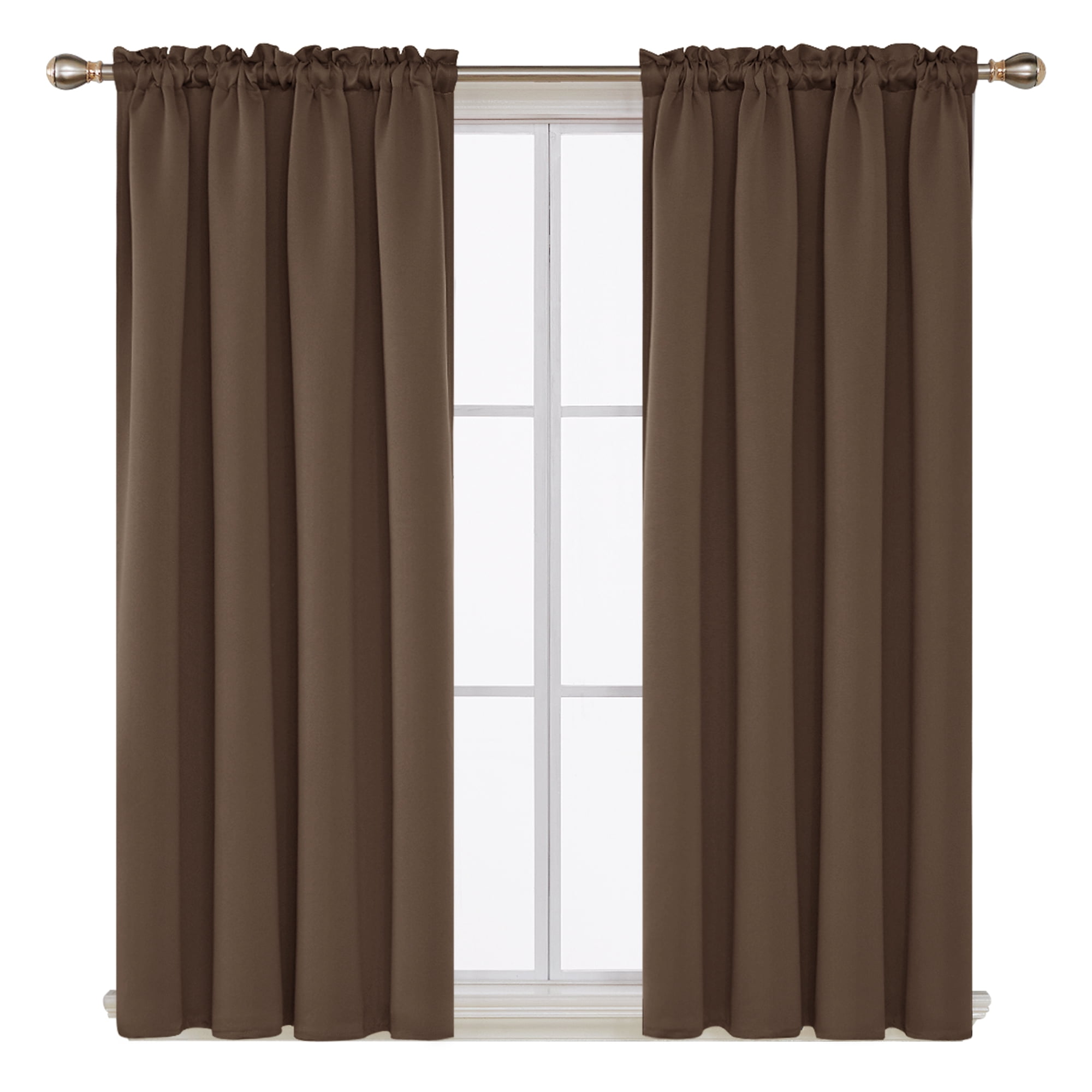 Deconovo Rod Pocket Blackout Curtains, 42 Inch Wide - Walmart.com