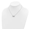 thumbnail image 3 of Infinity Sterling Silver Rhodium-plated w/CZ Heart w/ Symbol Necklace, 3 of 3