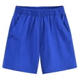 thumbnail image 3 of Byoo Big Girl's Baggy‑Fit Capri Casual Pants Pull‑On Athletic Shorts Street Play Bottoms,Blue, 3 of 3