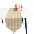 thumbnail image 1 of 1 suministros de decoración navideña, manteles individuales con bandera de mesa impresa de lino, adornos decorativos para mesa, 1 of 5