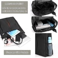 thumbnail image 3 of Men's Tote Bag Laptop A4 Shoulder Bag Nylon Messenger Bag Crossbody Purse Waterproof for Business Travel Work Outdoor, 3 of 7