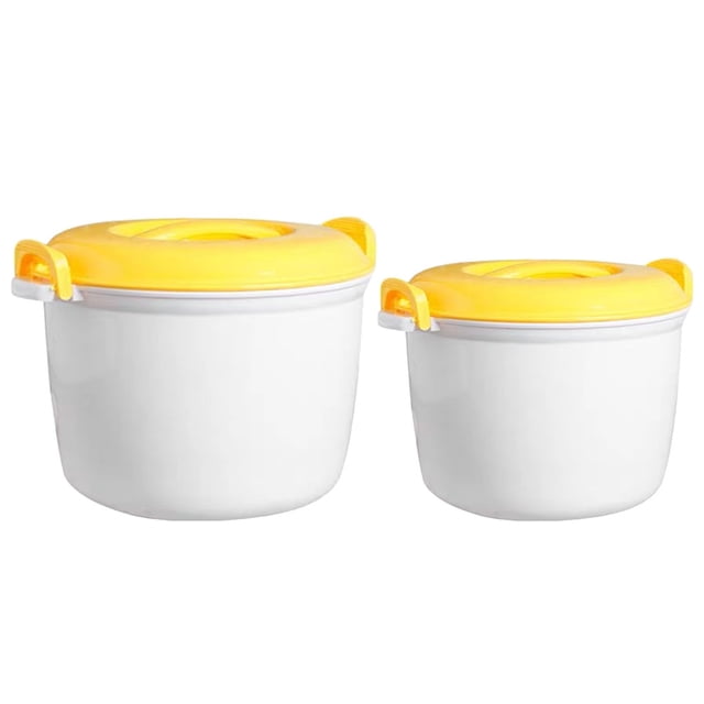 2 Pcs Cuiseur à Riz Micro-Ondes Cuiseur Vapeur Cuiseur à Riz Ménager Cuiseur Vapeur Micro-Ondes