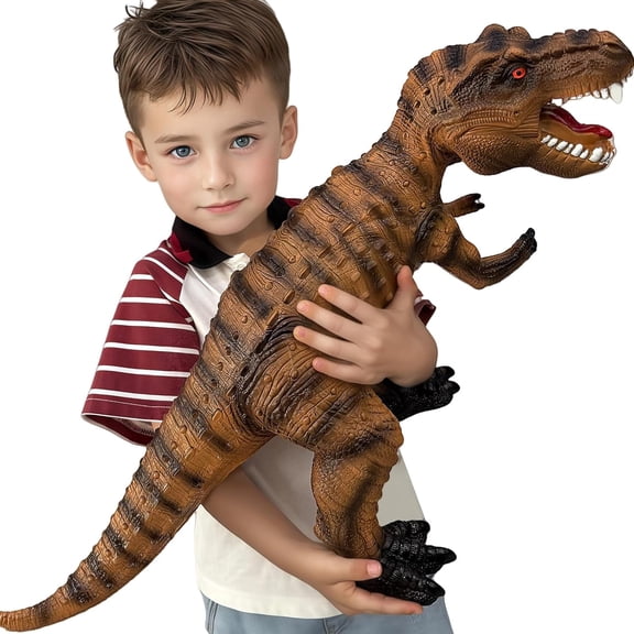 Gzsbaby Big Dinosaur Toys for Toddlers-28 inches Tyrannosaurus Rex Dinosaur Figures, Jumbo Realistic Dinosaur Toys for Boys Girls Gift, Kids Ages 1 2 3 4 5 6 7 8 9 (Khaki)
