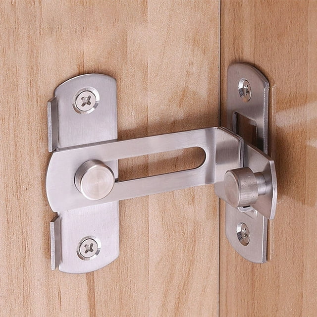 FUTUREORYY Gate Latches Flips Door Sliding Latch Stainless Steel Security for Homeowners 1Set