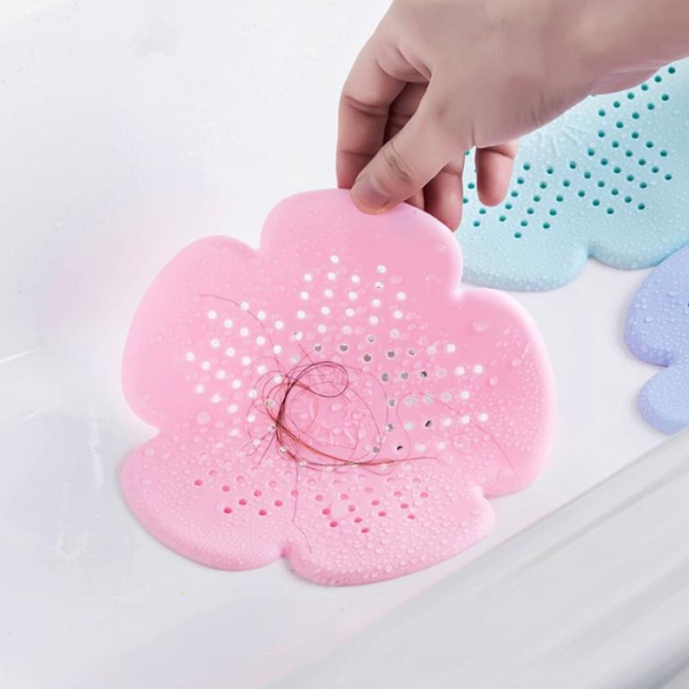 Flower Type Silicone Hair Stopper Catchers Sink Strainer Floor Drain F –  beanstores