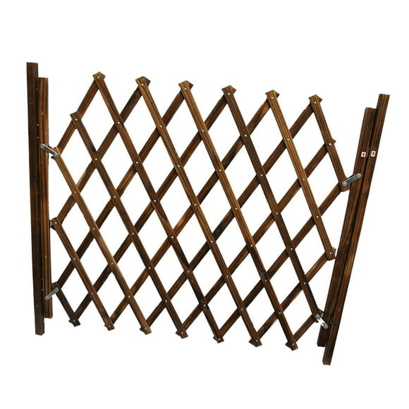 Dalazy Accordion Gate Dogs Screen Door Folding Safety Gate for Doorway Patio L
