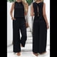 thumbnail image 4 of Conjuntos de 2 Piezas para Mujer, Chaleco, Cuello Redondo, Sin Mangas, Conjuntos Casuales, Pantalones de Pierna , Trajes. Negro M, 4 of 9