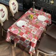 thumbnail image 2 of Pioneer Flower Floral Print Pattern Rectangle Tablecloth 60"x120", Waterproof Polyester Table Cloth, Wipeable Spillproof for Dining Camping Indoor Outdoor, 2 of 6