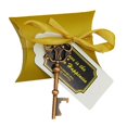 thumbnail image 1 of 50pcs Vintage Key Bottle Openers Wedding Favor Souvenir Gift Set Pillow Candy Box French Ribbon, 1 of 2