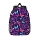 thumbnail image 1 of Disketp Bright Purple Butterflies Mochila Escolar de 15 Pulgadas, Mochila Ligera para Estudiantes, Viajes y Trabajo, Cómoda y Resistente para el Uso Diario, 1 of 6