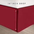 thumbnail image 5 of 8-Piece Bed-in-a-Bag, Soft and Cozy Pinch Pleated Bedding Set with Double-Sided Storage Pockets - Silky Burgundy Comforter, King/California Size, 5 of 6
