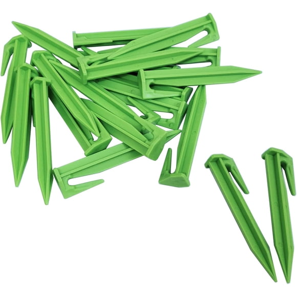 200X 33 Green Boundary Wire Stake Lawn Pegs Landscape Staples for Robomow Mower Worx Landroid Pet Fence for use in Garden Lawn Fence