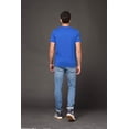 thumbnail image 2 of MilltexMen & Women Lightweight Cotton T-Shirt, Casual Short Sleeve Crew Neck Tee, Soft Breathable Basic Everyday Wear Unisex Summer Top Comfortable Regular Fit Shirt-RoyalHtr, 2 of 3