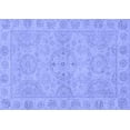 thumbnail image 1 of Ahgly Company Machine Washable Indoor Rectangle Oriental Blue Traditional Area Rugs, 7' x 9', 1 of 4