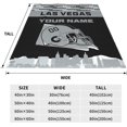 thumbnail image 2 of Custom Las Vegas Blanket Personalized Throw Blankets Name and Number for Men Women Boy Football Style Decor Gifts, 2 of 6