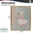thumbnail image 4 of Stupell Industries Cottage Duckling Portrait with Bow Gold Floating Frame Canvas Art, 25 x 31, by The Prints Vibe, 4 of 8