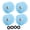 Blue, variant on Suodoka 4Pcs Skateboard Wheel Set Replacement 78a Hardness PU Polyurethane Translucent Flashing Longboard Skateboard Wheel Roller Grey Color 2.6 inches / 65 mm Diameter Accessories Pack
