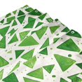 thumbnail image 3 of Yayeee Shower Curtain with Hooks 72"x72" Waterproof Fabric Bathroom Hanging Decor, Green Dot Triangles Pattern, 3 of 5