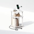 thumbnail image 4 of Mesita de noche Furinno Just Turn-Tube de 3 niveles con USB blanca, 4 of 6