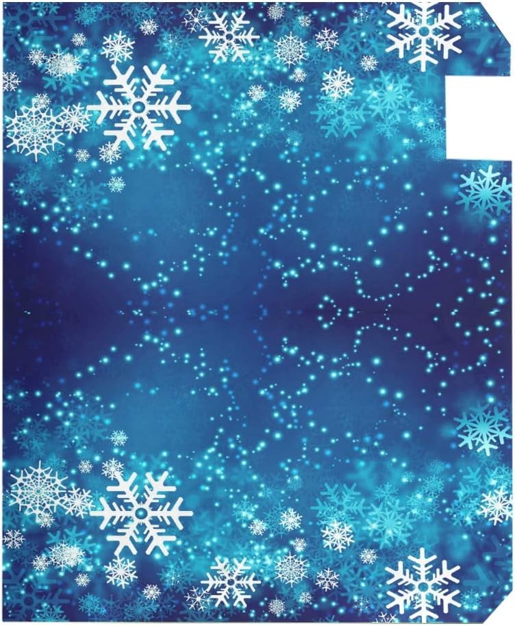 Christmas Snowflakes Winter Magnetic Mailbox Cover Oversized for Garden Yard Outdoor Decorations-25.5" x20.8