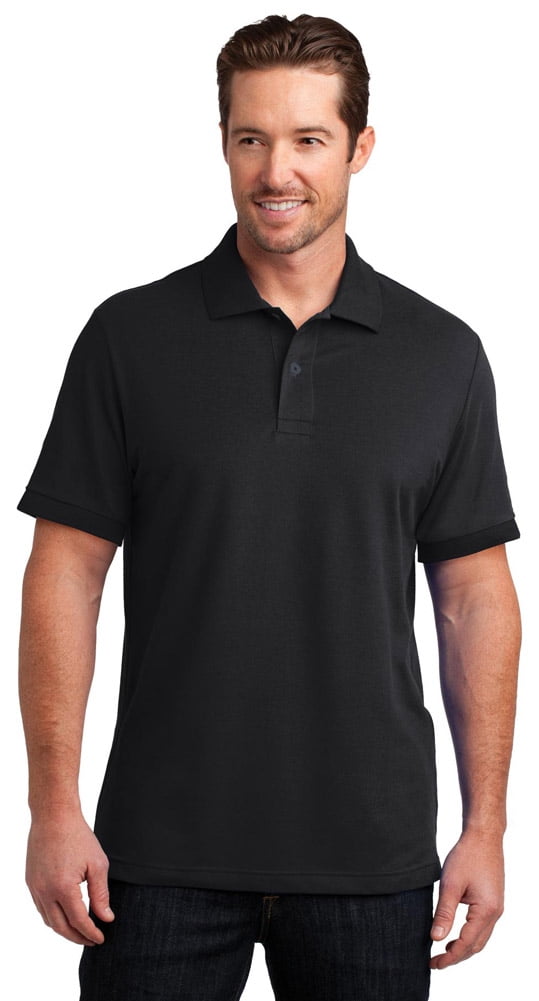 District Made Mens Stretch Pique Polo