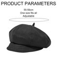 thumbnail image 2 of Gorro de vendedor de periódicos para mujer, sombreros de invierno, sombreros Baker Boy ajustables para damas, boina para mujer, gorro de vendedor de periódicos, gorra francesa, clásico, otoño,, 2 of 6