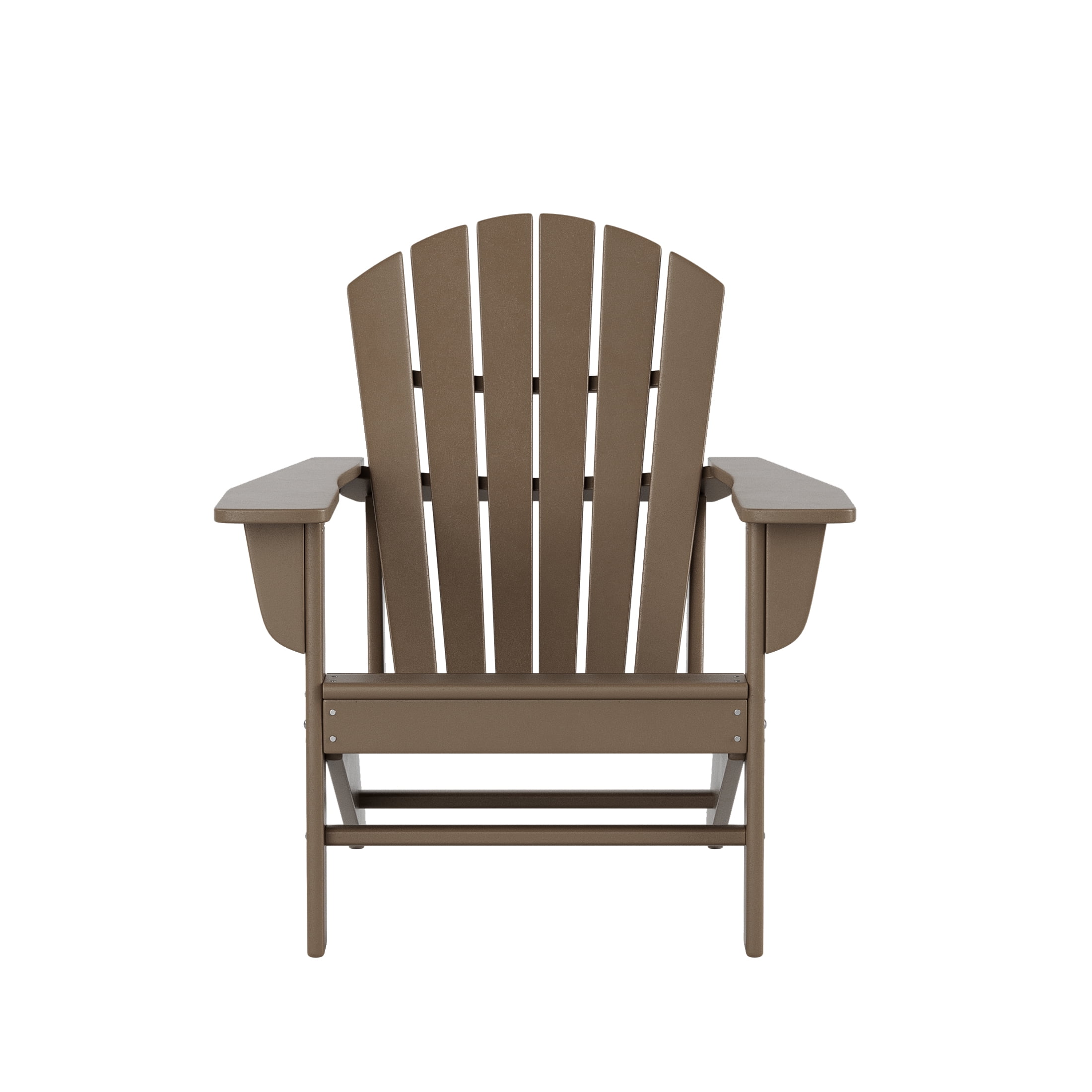 Westin Outdoor Weather Resistant Plastic Adirondack Chair - Brown (Set of 1)