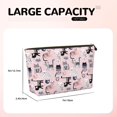 thumbnail image 4 of Picia Cat Printed Leather Travel Toiletry Bag,Cosmetic Organizer, Makeup Travel Bag, Durable Travel Pouch, Compact Toiletry Bag, Travel Accessories, 4 of 6