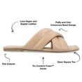 thumbnail image 2 of Journee Collection Womens Divyah Faux Leather Flat Slide Sandals, 2 of 6