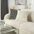 thumbnail image 3 of Mina Victory Luminescence Beaded Flowers 20" x 20" Ivory Indoor Throw Pillow, 3 of 6