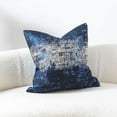 thumbnail image 5 of Navy Blue Pillow Covers 22X22inches Gold Splashed Decorative Throw Pillow Covers Soft Accent Jacquard & Velvet Cozy Pillow Cover 1Piece, 5 of 6