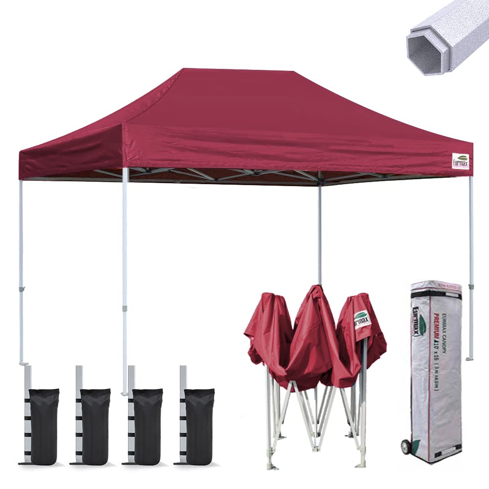 Eurmax Premium 10x15 Ft Ez Pop up Canopy Instant Canopies Shelter