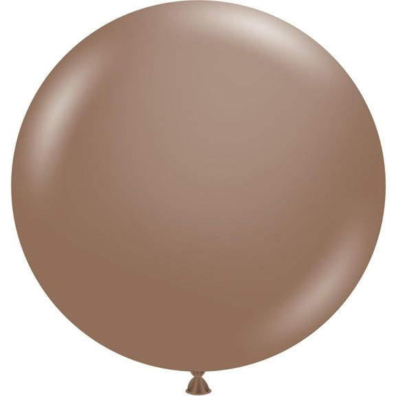 3 Tuftex Cocoa Balloons 24"