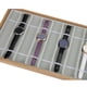 thumbnail image 5 of Estuche de exhibición de relojes con compartimentos múltiples, regalos útiles, soporte portátil, caja de almacenamiento, organizador para pulseras 8 cuadrículas, 5 of 9