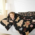 thumbnail image 4 of Manfei Gingerbread Man 3 Pieces Queen Comforter Set,Christmas Tree Ultra Soft Bedding Sets,Happy New Year Bedding Comforter Set,Luxury Kids Bedroom Decor,Reversible, 4 of 8